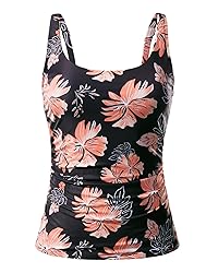 Aqua Eve Tankini Tops for Women Swimwear Top Only