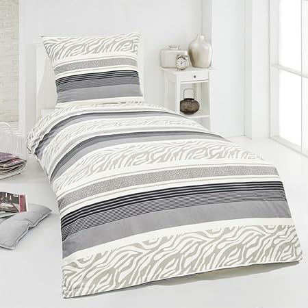 Microfaser Flausch Fleece Winter Bettwäsche Kuschel weich 135x200 Kissenbezug