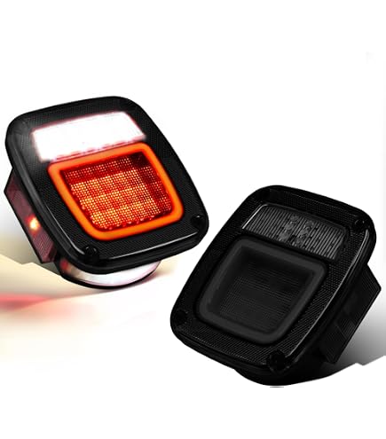 Amazon.com: Omix-Ada | 12403.47 | Tail Light Assembly, Left, Black