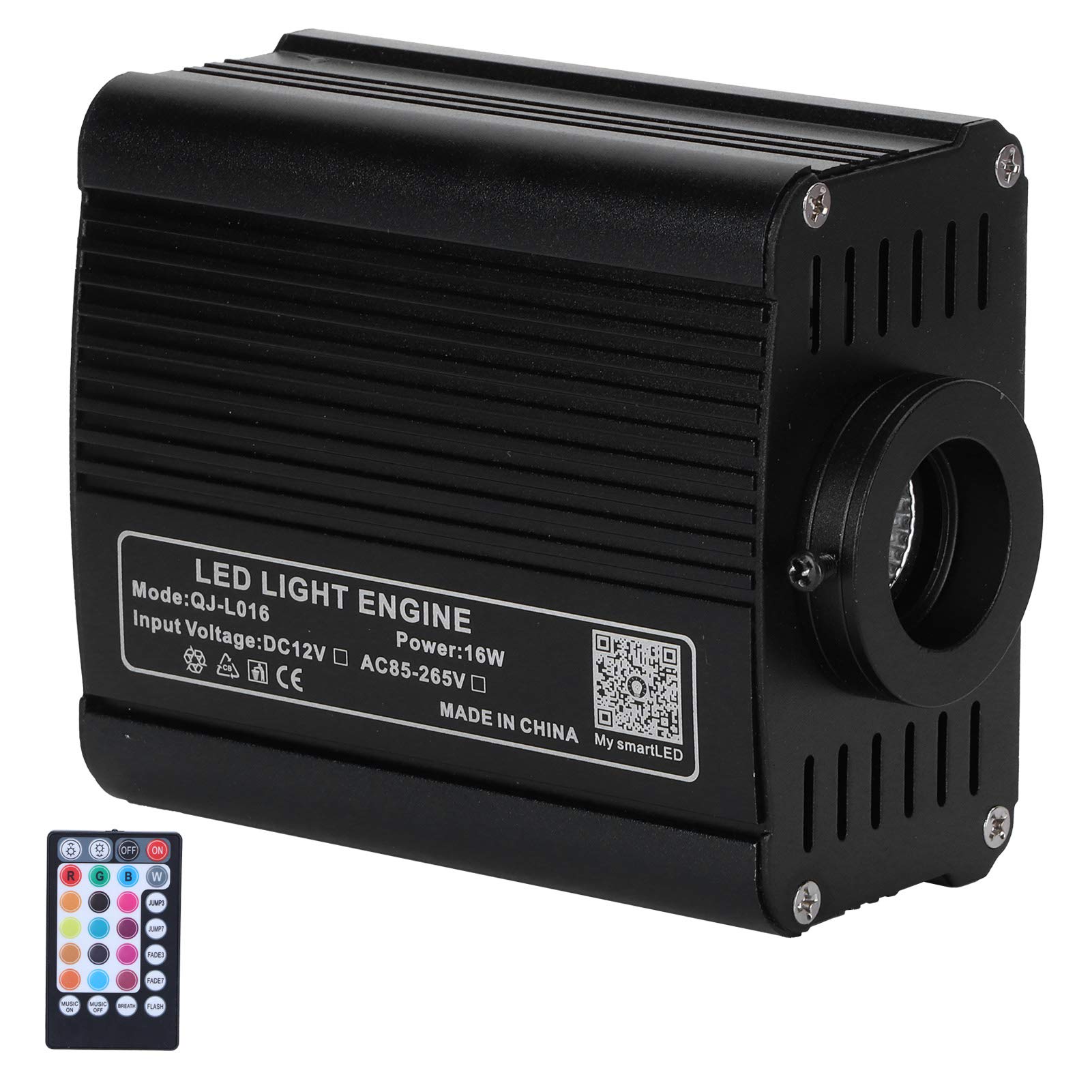 Hilitand 16W Twinkle Fiber Optic Light Engine RGBW LED Ceiling Light Kit APP Control with 28‑Key Remote Control for Ceiling Lighting Decoration