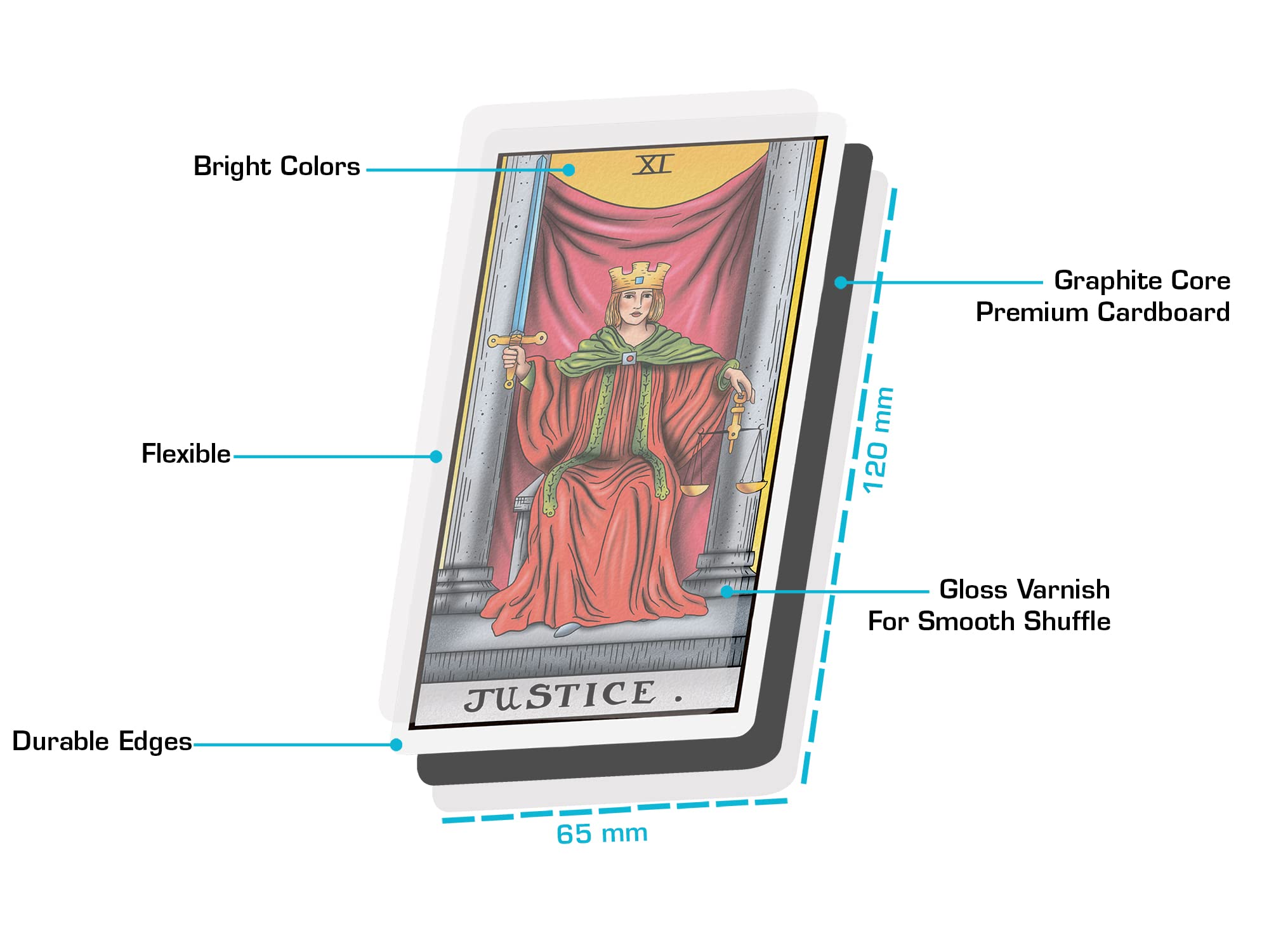 SUNSTELO Tarot Cards with Guide Book - Remastered Original Design Tarot Deck for Beginners and Professional - Fortune Telling Cards - Divination Tools