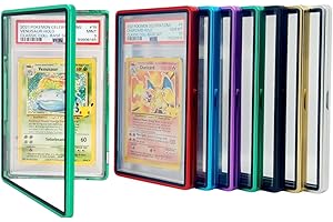 SAFEGUARD TCG SOLUTIONS Metal PSA Slab Bumper Case UV Resistant- Safeguard Stackable Magnetic Aluminum Metal Case For Graded Cards (Green)