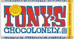 Tony's Chocolonely White Chocolate Bar, 6.35 Ounces | Classic | Belgium | Holiday Gift, Chocolate Candy