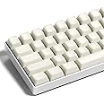 GMKWTL XVX White Jade Keycaps, Double Shot PBT Keycap Set with Cherry Profile, 121-Keys Translucent Keyboard Keycaps Compatibility with ANSI Layout MX Switches Mechanical Keyboard