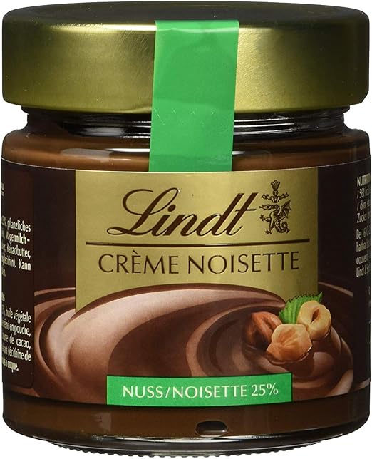 Lindt Crème Noisette Hazelnut Cream Chocolate Spread 3 x 220g (Import) Amazon.co.uk Grocery