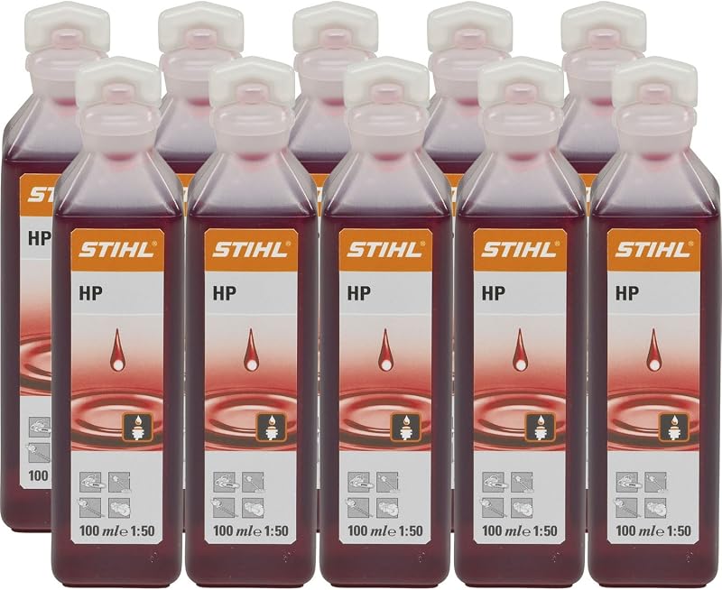 Stihl 2-Stroke Engine Oil 1:50 100ml Pack of 10 API TC Red