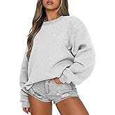 ANRABESS Womens Sweatshirts Crewneck Fleece Oversized Pullover Sweater Spring Winter Cute Tops Teen Girls Preppy Clothes 2026