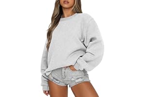 ANRABESS Womens Sweatshirts Crewneck Fleece Oversized Pullover Sweaters Fall Winter Cute Tops Teen Girls Preppy Clothes 2025
