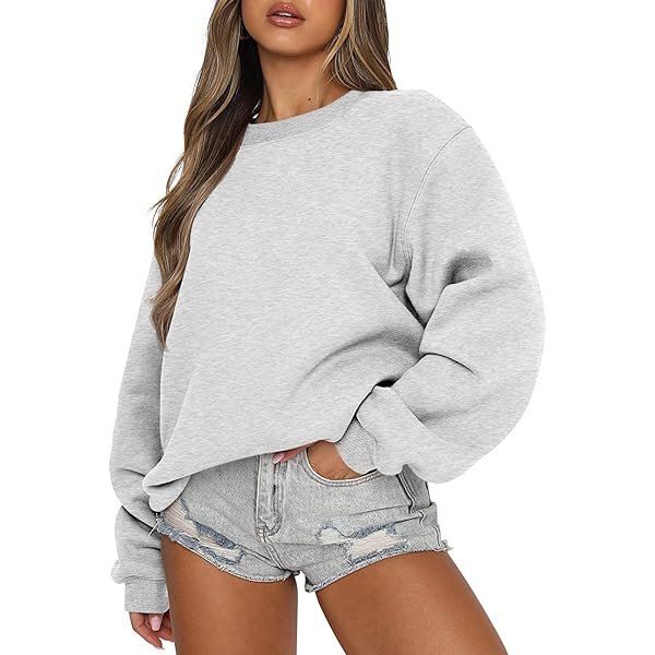 Fanway&EC Women's Long Sleeve Sweatshirt Casual Crewneck