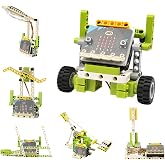 ELECFREAKS microbit Ring:bit 6-in-1 Starter Kit, Programmable Makecode Coding Learning Kit with 200+ Building Blocks(Without Micro:bit)