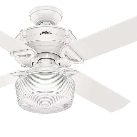 Hunter Fan 52 Inch Traditional Fresh White Indoor Ceiling Fan W