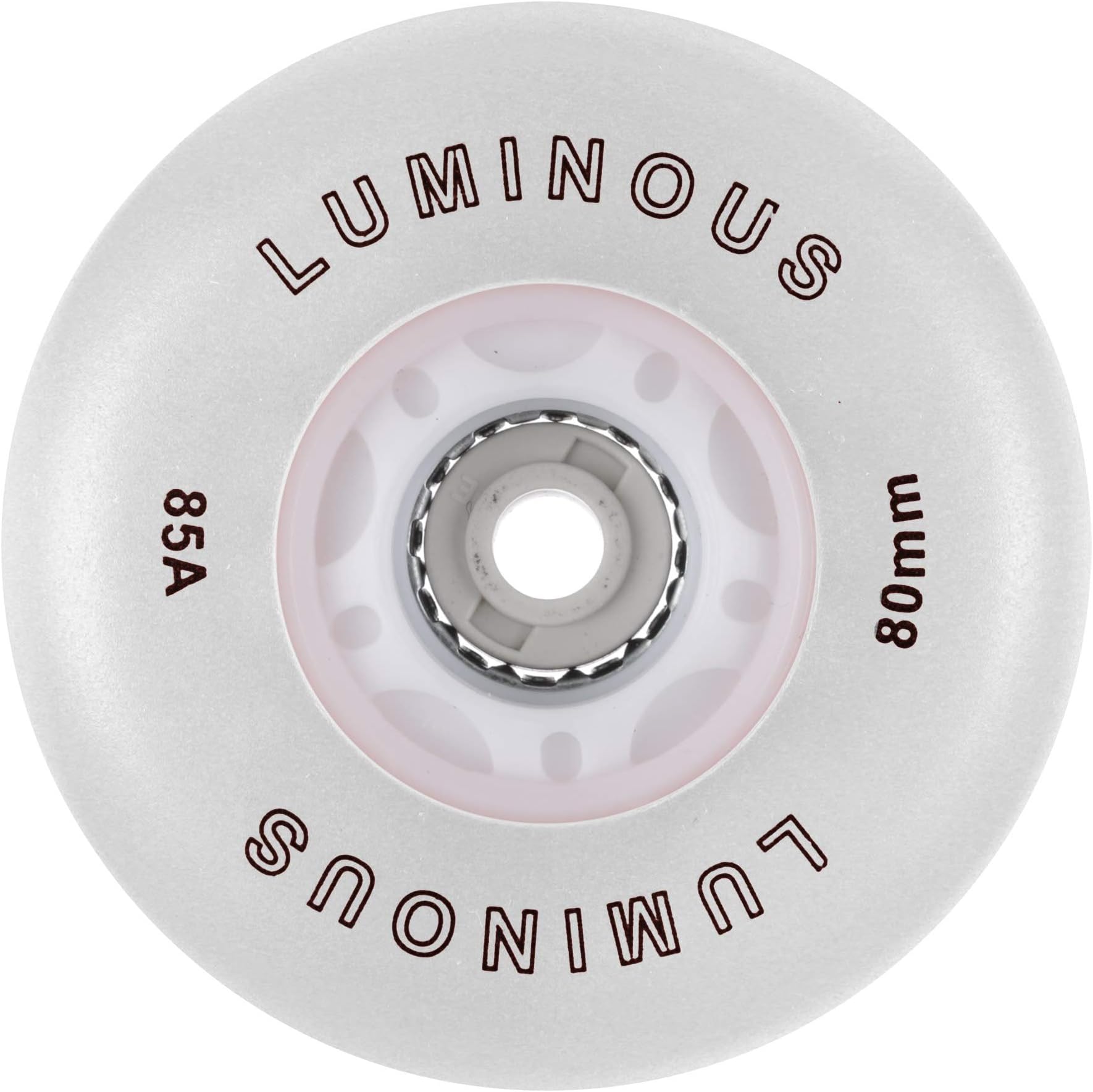 Luminous White Light-Up Inline Skate Wheel (Single Wheel)