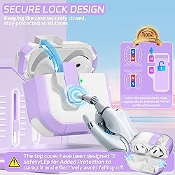 Case for AirPods 4, Ekoonpft Secure Lock Cases