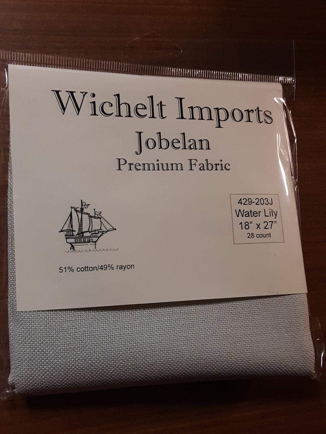 Wichelt ImportsPremium Jobelan Cross Stitch Fabric 18" x 27" Water Lily