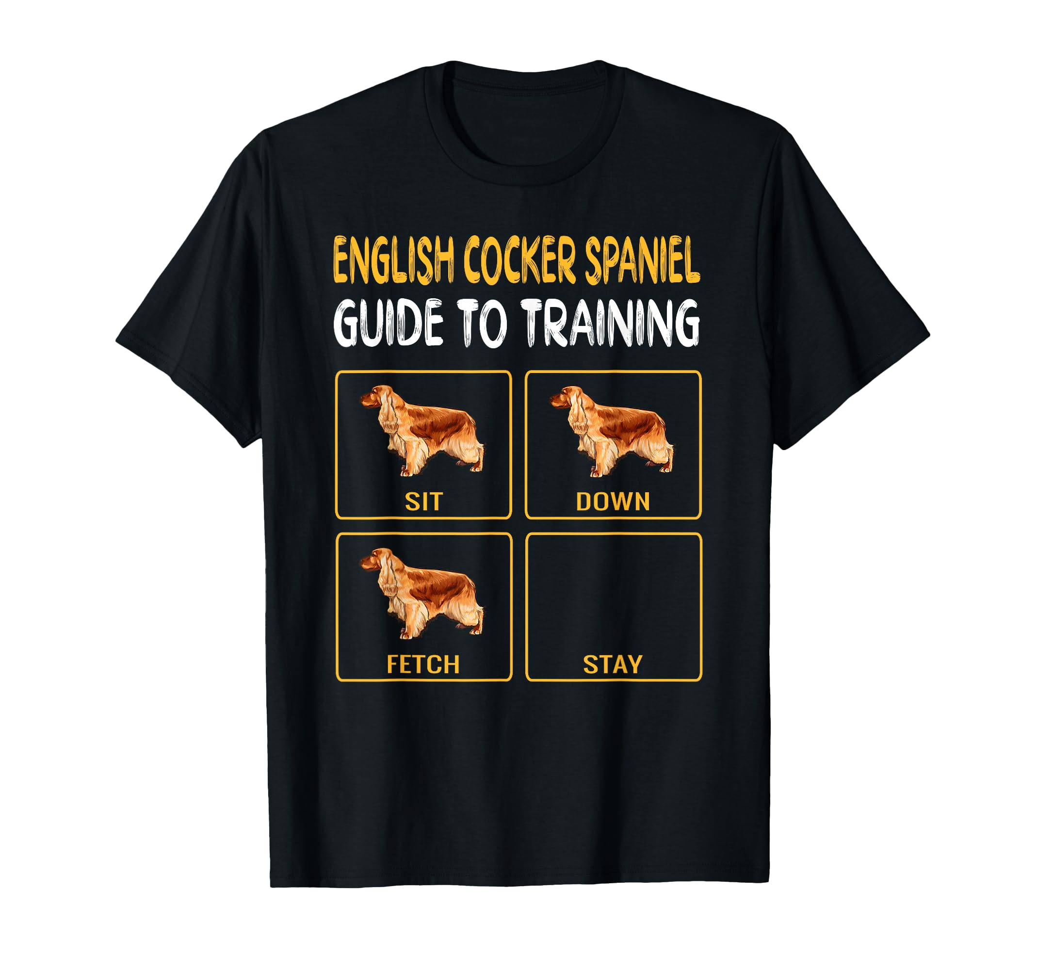 English Cocker Spaniel Guide To Training Dog Obedience T-Shirt