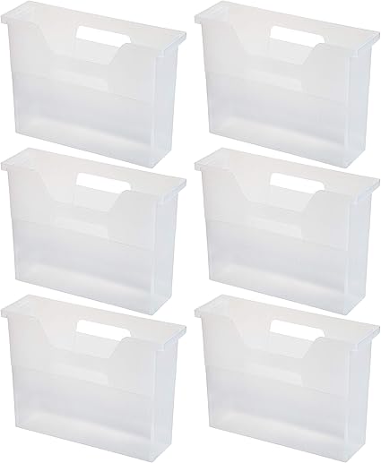 Iris Pequeñas Caja de Archivo de Escritorio, Transparente, Small: Amazon.es: Hogar