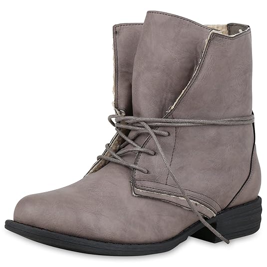 SCARPE VITA Damen Schnürstiefeletten Warm Gefüttert
