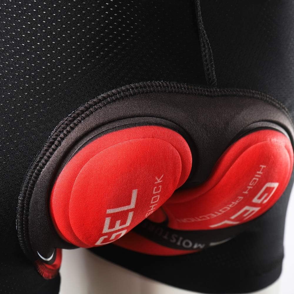 3D QA Gel Padded Bicycle Cycling Underwear Shorts Bike Short Breathable Pants for Men and Women: Clothing