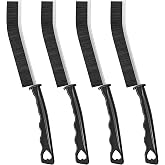 4TH Multi-Purpose Hard Bristle Crevice Cleaning Brush, 4 Pcs, Black | Deep Reach Gap Cleaning Tool, Household Use, Versatile, Durable, Thin Brush to Clean Tight Spaces
