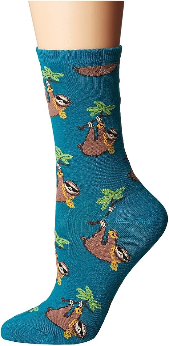 Socksmith Sloth Bling Teal One Size at  Women’s Clothing store