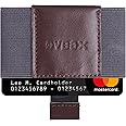 VBAX Elastic Wallet - Small Minimalists Slim Front Pocket Credit Card Holder for Men & Women (Kangsa, Pull Tab Leather)