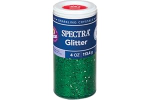 Pacon Spectra Glitter Sparkling Crystals, Green, 4-Ounce Jar (91660)