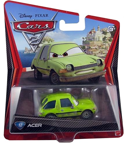 Amazon.com: Disney Pixar Cars Diecast, Green Grem with Visor