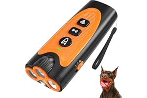 XAVBRYSW Dog Bark Deterrent Devices - Anti Barking Device for Dogs with 3 Emitters Barks No More Ultrasonic Dog Trainer for Indoor Outdoor Use Portable Anti Dog Barking Device Safe & Effective for Dogs