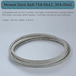 5/8 x 138'' Mower Deck Belt Replace for Cub Cadet