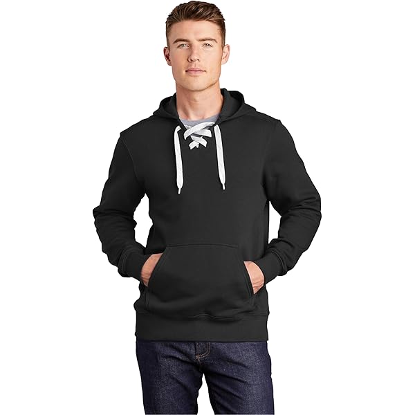 SPORT-TEK Unisex Lace Up Pullover Hooded Sweatshirt True