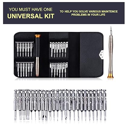 FG Trendz 25 in 1 Precision Opening Tool Kit-Pentalobe Torx Phillips Screwdriver Pocket Set Repair Tools Kit for iPhone X, 8, 7, iPad,Tv, Laptops, Glasses, Watch, Cameras,Mobile,Printers, Game Console