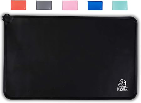 cat food mat with lip