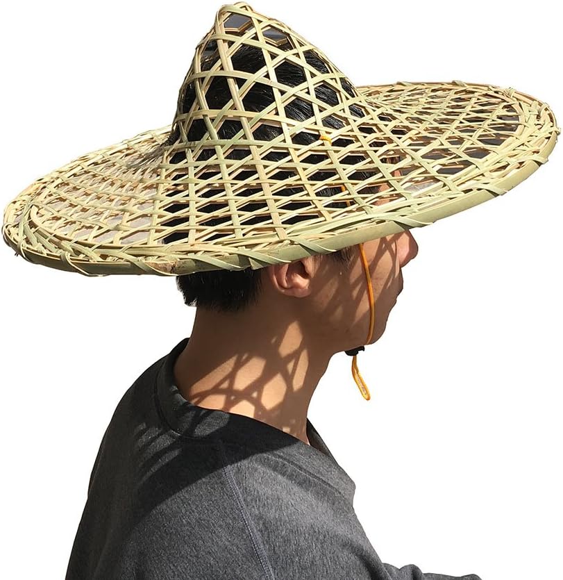 Sunny Hill Chinese Handmade Natural Hollow Out Lattice Bamboo Braid Cap