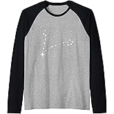 Pisces Constellation Zodiac Raglan Baseball Tee