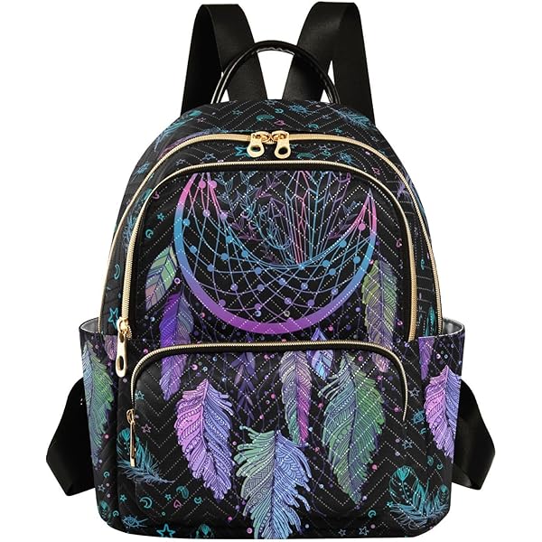 Amazon.com: ALAZA Moon Star Witchy Blue & Purple Mini Backpack