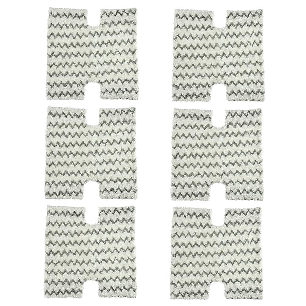 Steam Mop Pads for Shark Lift-Away Washable Microfiber Mop Pad Replacement Shark Touch-free Dirt Genius Steam Pocket Mop S6001 3973 S5002 Model Part XTP184 Vacuum Cleaner Attachment 6pcs