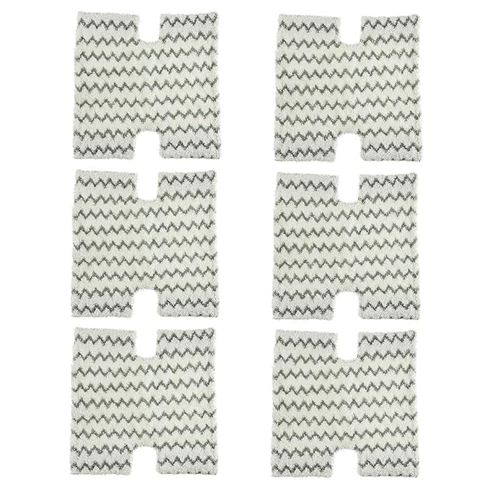 Steam Mop Pads for Shark Lift-Away Washable Microfiber Mop Pad Replacement Shark Touch-free Dirt Genius Steam Pocket Mop S6001 3973 S5002 Model Part XTP184 Vacuum Cleaner Attachment 6pcs