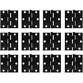 HOME STAIRWAY LTD. : 3 inch x 3 inch Interior Door Hinges with Screws in Black - 12-Pack (Square Corner)