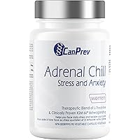 CanPrev Adrenal Chill Capsules, 90 Capsules 45-Day Supply with KSM-66 Ashwagandha & L-Theanine for Relaxation, High-Concentra