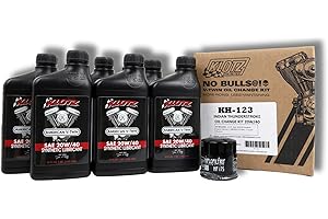 Klotz 6 Quart 20W-40 Synthetic Oil Change Kit for Indian™ Thunderstroke Motorcycle