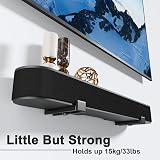 PUTORSEN Soundbar Wall Mount Bracket Dual, Depth 90-154mm, 33lb view 2