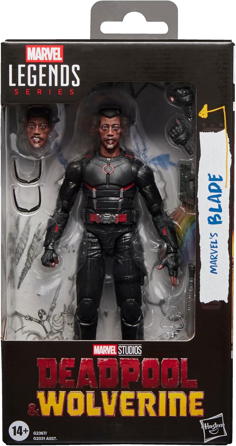 Marvel Legends Series Marvel's Blade, Marvel Studios' Deadpool & Wolverine Movie Collectible 6-Inch Action Figure Gift