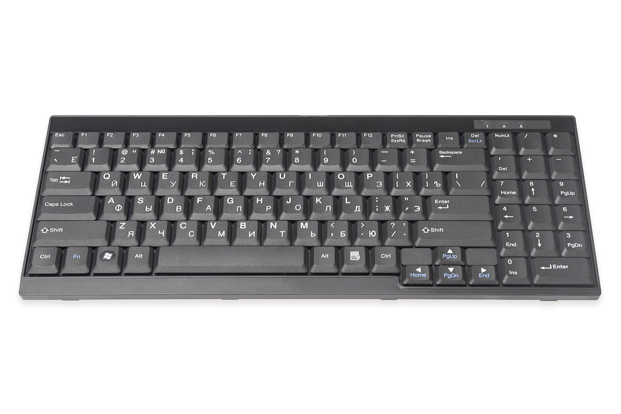 DIGITUS keyboard for LCD KVM consoles from, Russian layout, black