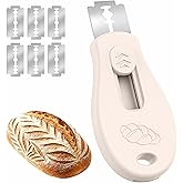 Bread Lame Sourdough Scoring Tool, Extractable &amp; Magnetic Bread Scoring Tool, Scoring Knife for Bread Baking, Bread Razor for Homemade Bread, Sourdough Scorer Tool, Includes 5 Razor Blades-Beige