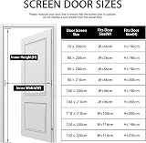 YRH Magnetic Fly Screen Door 90x210cm Black Heavy Duty Mesh Self-Sealing Buckles view 2