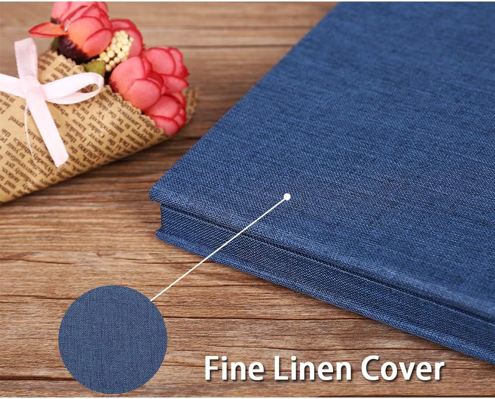 Vienrose Large Photo Album Self Adhesive for 4x6 8x10 Pictures Scrapbook Album DIY 40 Blank Pages with A Metallic Pen - Image 4