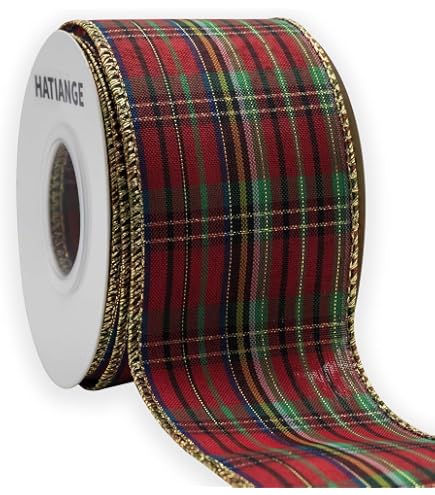 Ruban De Noël En Tissu - 6,3 Cm X 2 M, Couleur Abricot - Pour Décoration Sapin, Nœuds, Artisanat Festif - 4