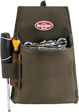 Bucket Boss 54160 Fastener Tool Pouch with Flap, Brown/Green view 3