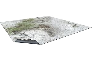 Battle Systems Terrain Winter Snowscape Game Mat 2x2 - Neoprene Playmat for Warhammer, D&D, Frostgrave and More!