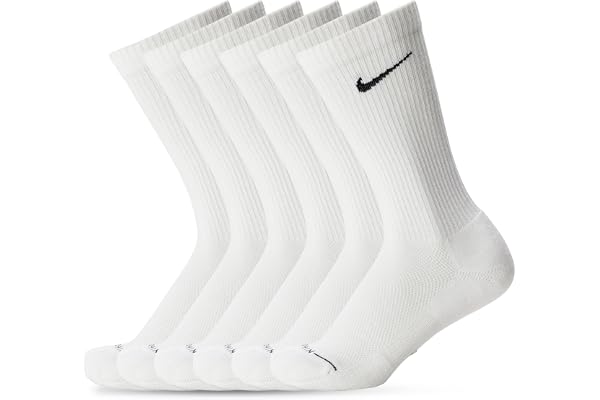 Nike Unisex Adult Everyday Elevated Crew Socks (6-Pack) | Mens and Womens